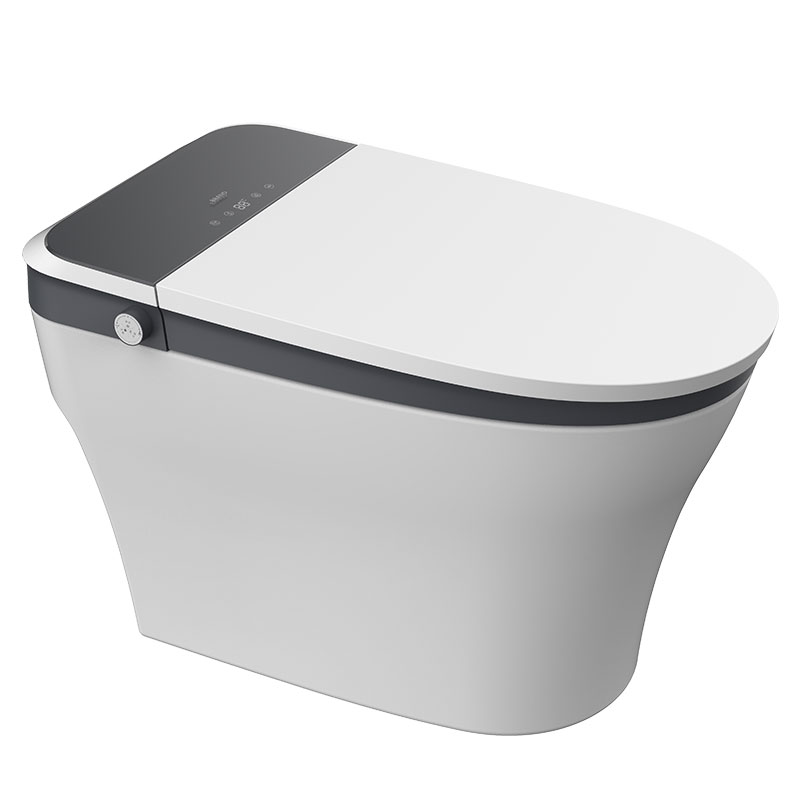 AD-P503  Piano Paint Black Circle Edge Laxative Intelligent Smart Toilet Seat